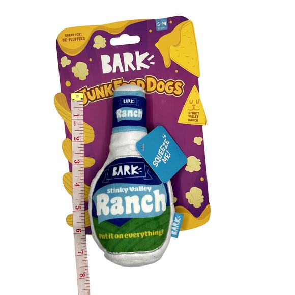 Bark Other - BarkBox Junk Food For Dogs Stinky Vally Ranch Squeak Toy